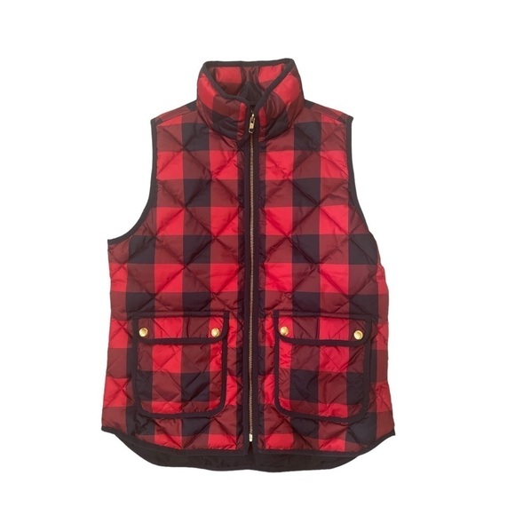 J. CREW | Buffalo Plaid Check Vest | Size S - Picture 1 of 9